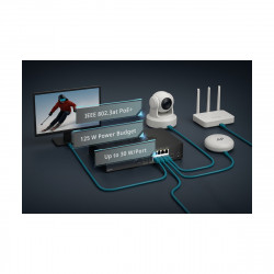Коммутатор неуправляемый D-Link DGS-1010P/B1A