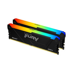 Модуль памяти Kingston FURY Beast RGB, DDR4, 16 ГБ (2×8 ГБ), 3200 МГц, KF432C16BB2AK2/16