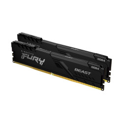 Комплект модулей памяти Kingston FURY Beast Black 16 ГБ (2×8 ГБ) DDR4 3600 МГц CL17, KF436C17BBK2/16