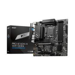 Материнская плата MSI PRO B760M-A WIFI DDR4 B760 LGA1700 mATX PROB760M-AWIFIDDR4 Материнская плата MSI PRO B760M-A WIFI DDR4 B760 LGA1700 mATX PROB760M-AWIFIDDR4