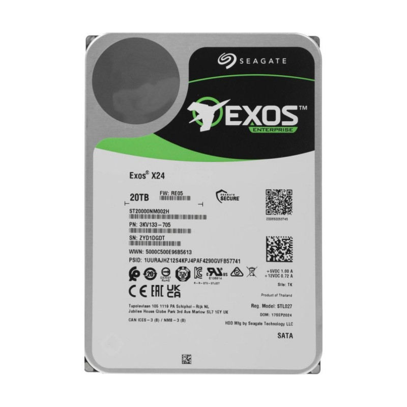 Накопитель HDD Seagate ST20000NM002H 20 ТБ