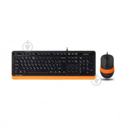 Комплект клавиатура и мышь A4Tech Fstyler F1010 проводной F1010ORANGE