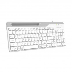Клавиатура A4Tech Fstyler FK25 USB slim белый/серый FK25WHITE Клавиатура A4Tech Fstyler FK25 USB slim белый/серый FK25WHITE
