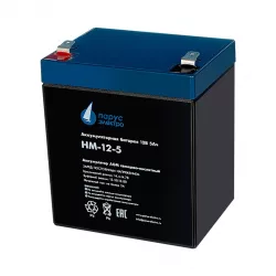 Аккумуляторная батарея AGM 12В 5Ач Парус электро HM-12-5