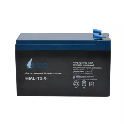 Аккумуляторная батарея AGM 12В 9Ач Парус электро HML-12-9