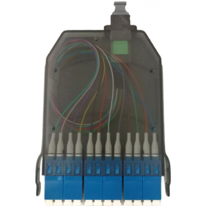 Кассета волоконно-оптическая NIKOMAX NMF-CT12S2PA-MTPM-LCU-TR (для MTP/MPO, 1 слот, OS2, 9/125 мкм, 1xMTP-12xLC, полярность А) Кассета волоконно-оптическая NIKOMAX NMF-CT12S2PA-MTPM-LCU-TR (для MTP/MPO, 1 слот, OS2, 9/125 мкм, 1xMTP-12xLC, полярность А)