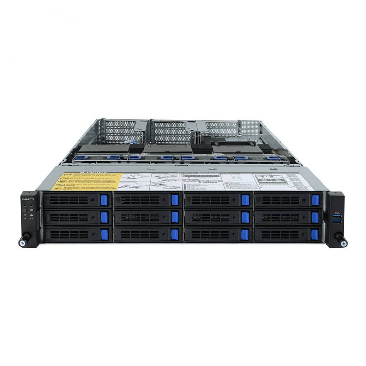 Серверная платформа GIGABYTE 6NR282Z93MR-00 (Dual AMD EPYC, 32xDIMM, 12x3.5", поддержка GPU)