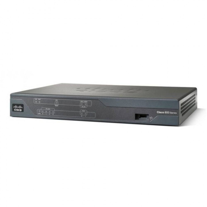 Маршрутизатор Cisco C881-V-K9 (Cisco881, FE WAN, 4 FXS, 2BRI, 1FXO)