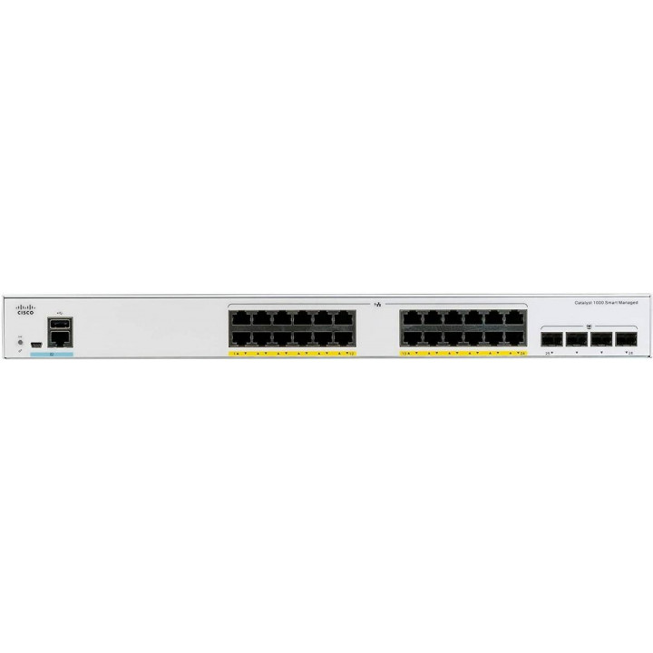 Коммутатор Cisco Catalyst C1000FE-24T-4G-L (24 порта, 4xSFP) Коммутатор Cisco Catalyst C1000FE-24T-4G-L (24 порта, 4xSFP)