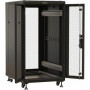 Шкаф Hyperline TTBR-4266-DD-RAL9004 (19", 42U, 2055x600x600 мм, распашные двери)