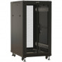 Шкаф Hyperline TTBR-4266-DD-RAL9004 (19", 42U, 2055x600x600 мм, распашные двери)