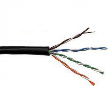 Кабель LANMASTER UTP кат. 5e, черный, 305 м, внешний, LAN-5EUTP-OUT