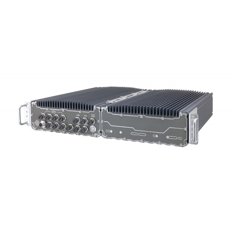 Пылевлагозащищённый встраиваемый компьютер Neousys SEMIL-1728GC-A2K-9700TE (высокопроизводительный, NVIDIA RTX A2000, IP67, пассивное охлаждение, 8x GigE PoE)