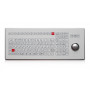 Промышленная клавиатура Key Technology K-TEK-D410-OTB-KP-FN-SW-EP-W-US/RU-USB (встраиваемая, IP67, белая, 106 клавиш, трекбол, с защищёнными краями, USB)
