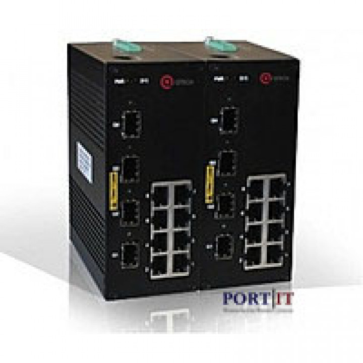 Управляемый индустриальный коммутатор Qtech QSW-2100-4T16F-AC-AC (L2+, 4xFE, 16xSFP, 2xAC/DC)