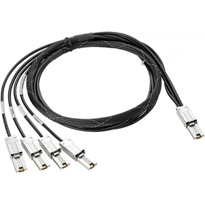 Кабель HPE K2R09A (2m 1xMini SAS HD - 4xMini SAS FO) Кабель HPE K2R09A (2m 1xMini SAS HD - 4xMini SAS FO)