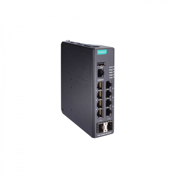 Промышленный коммутатор MOXA TSN-G5008-2GTXSFP (6 медных портов, 2 combo SFP) Промышленный коммутатор MOXA TSN-G5008-2GTXSFP (6 медных портов, 2 combo SFP)