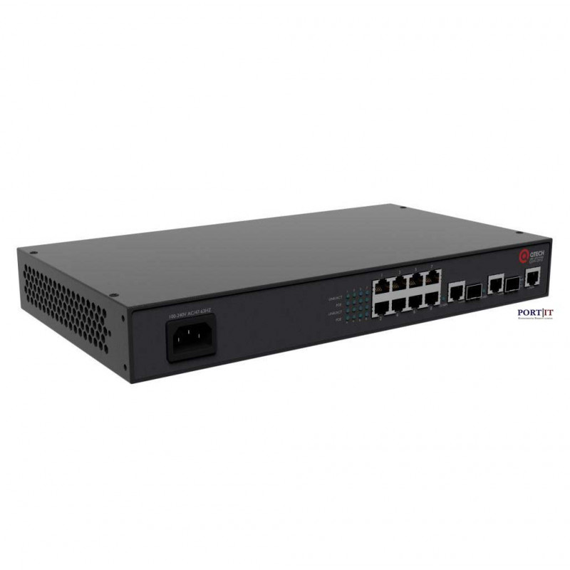 Управляемый POE коммутатор Qtech QSW-2910-10T-POE-AC