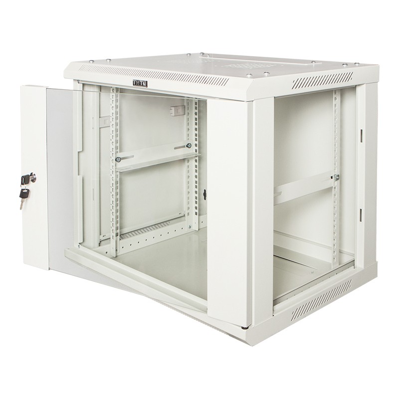 Настенный шкаф LANMASTER PRO TWT-CBWPG-15U-6X8-GY (15U, 600x800, стеклянная дверь)