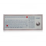 Промышленная клавиатура Key Technology K-TEK-D410-OTB-KP-FN-SW-DT-US/RU-USB (встраиваемая, IP68, нержавеющая сталь, 106 клавиш, USB, трекбол)