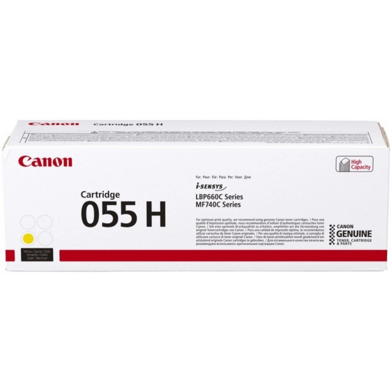 Картридж Canon 3017C002 (055 H Y для MF742/744/746, LBP663/664, 5900 страниц)