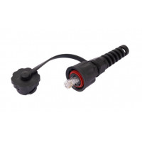 Индустриальный коннектор RJ45/8P8C, кат.6 (Класс E) NIKOMAX NMC-RJ88RA50UE3-IS-BK