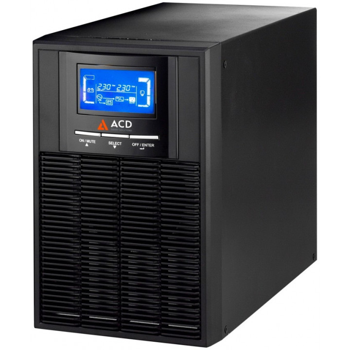 Источник бесперебойного питания ACD 83-122204-00G (1000 ВА, 900 Вт, IEC, черный)