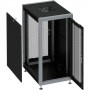 Шкаф коммутационный SYSMATRIX SL 6622.933 (напольный 22U 600x600мм, перфорированные двери, черный)