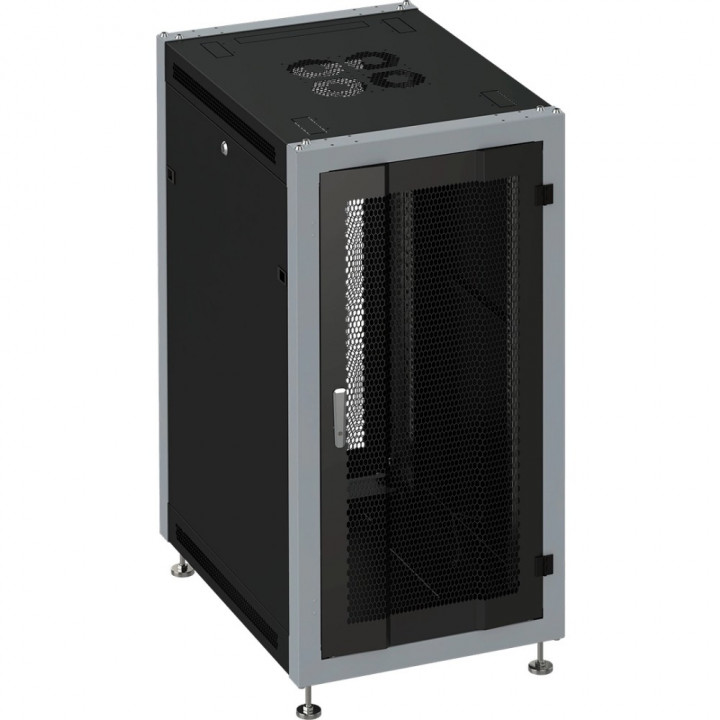 Шкаф коммутационный SYSMATRIX SL 6622.933 (напольный 22U 600x600мм, перфорированные двери, черный) Шкаф коммутационный SYSMATRIX SL 6622.933 (напольный 22U 600x600мм, перфорированные двери, черный)