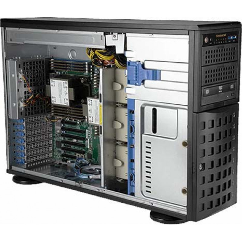 Серверная платформа Supermicro SYS-740P-TR (SuperServer, 2xCPU 3rd Gen, 8xLFF HDD, 2x1200W)