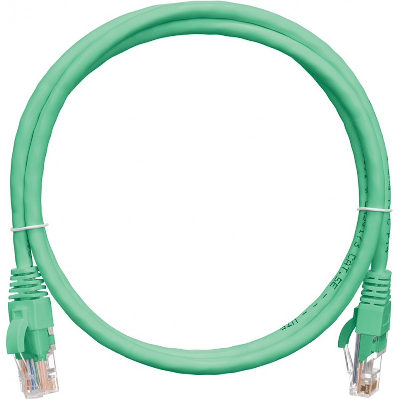 Коммутационный шнур NIKOMAX NMC-PC4UD55B-001-GN (U/UTP, Cat.5e, 100МГц, 2xRJ45, 0.15м, PVC, зеленый)