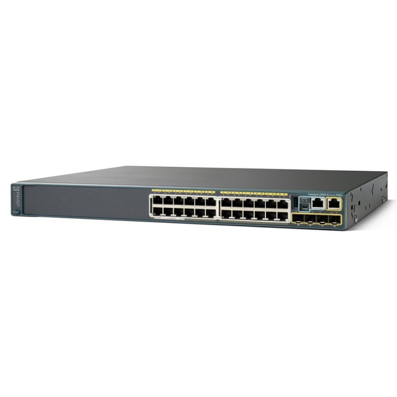Коммутатор Cisco WS-C2960S-24PS-L (24 порта Gigabit PoE, QoS, LACP)