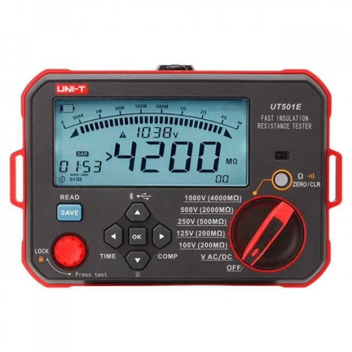Мегаомметр UNI-T UT501E (100…1000 В, до 4000 МОм) Мегаомметр UNI-T UT501E (100…1000 В, до 4000 МОм)