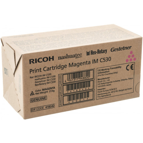 Картридж Ricoh 418242 (малиновый тонер для IM C530)