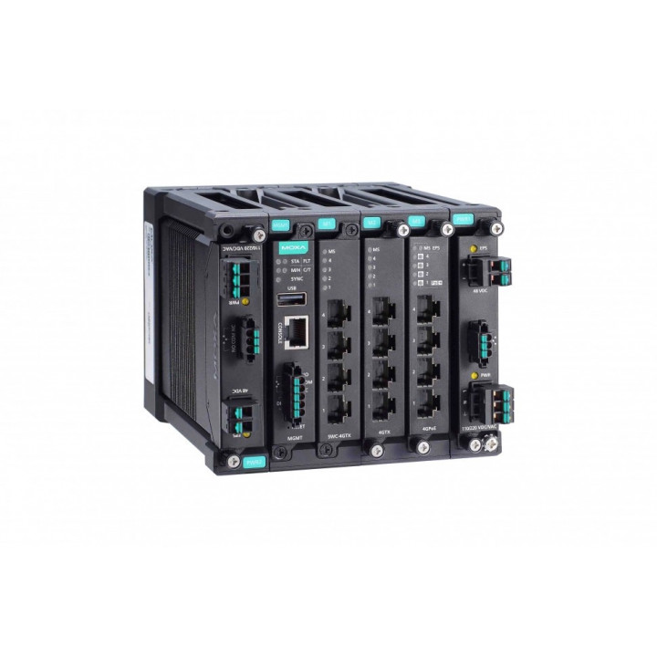 Промышленный коммутатор MOXA MDS-G4012 (модульный, до 12 портов, 4 фикс. Gigabit)