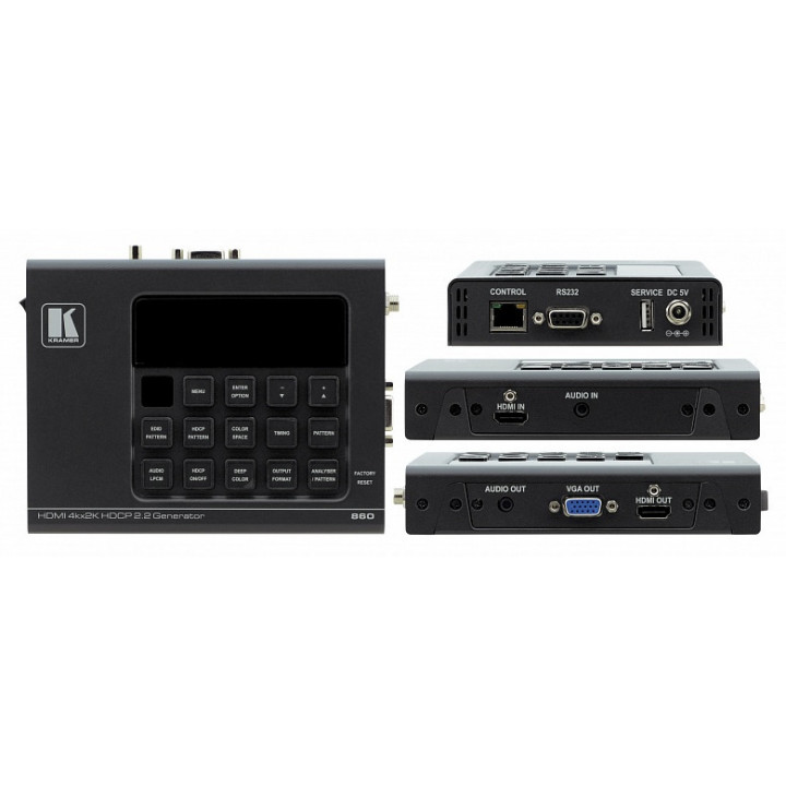 Генератор и анализатор сигнала Kramer 860 (HDMI, поддержка 4К60 4:4:4)