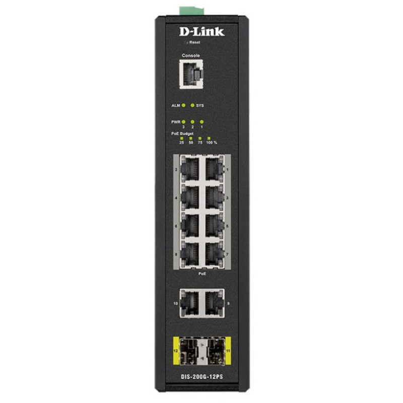 Коммутатор промышленный D-Link DIS-200G-12PS/A2A