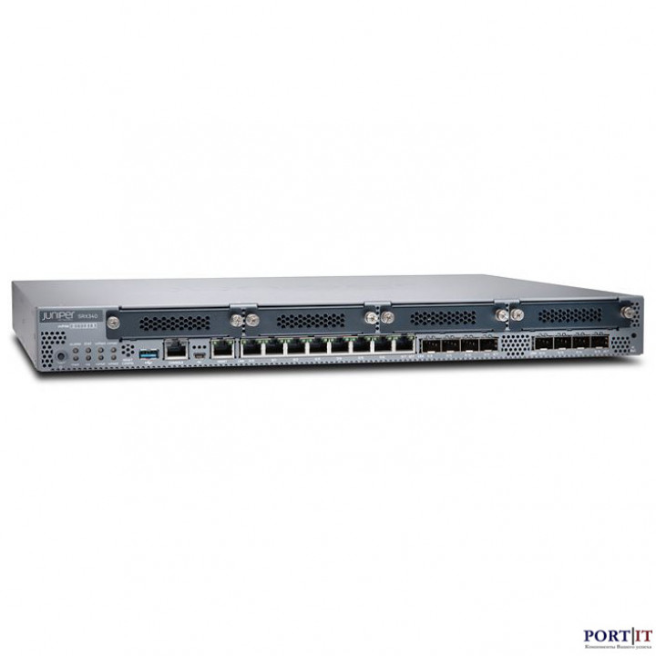 Межсетевой экран Juniper SRX340 (до 3 Гбит/с, 600 Мбит IPsec VPN, 16 портов) Межсетевой экран Juniper SRX340 (до 3 Гбит/с, 600 Мбит IPsec VPN, 16 портов)