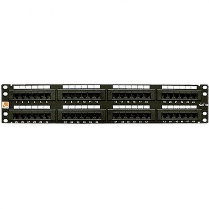 Патч-панель LANMASTER LAN-PP48UTP5E (48 портов UTP cat.5E 2U)