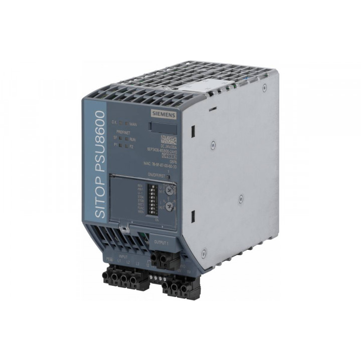 Стабилизированный блок питания Siemens 6EP3436-8SB00-2AY0 (SITOP PSU8600, 3-фазный вход, выход =24В/20А, PN/IE) Стабилизированный блок питания Siemens 6EP3436-8SB00-2AY0 (SITOP PSU8600, 3-фазный вход, выход =24В/20А, PN/IE)