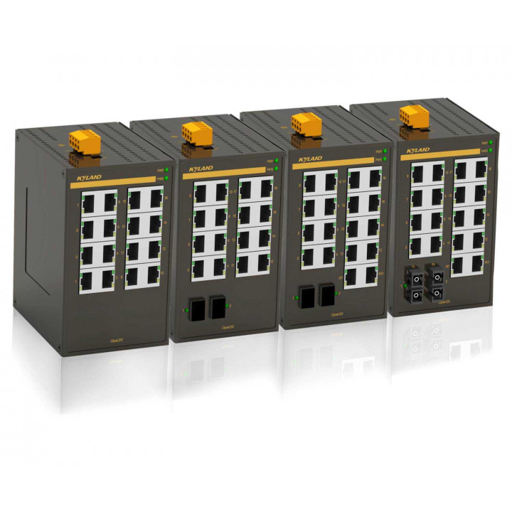 Промышленный коммутатор Kyland Opal20-2S16T-ST40-LV-LV (2x100Base-FX ST 40км, 16x10/100Base-TX, -40…+75°C)
