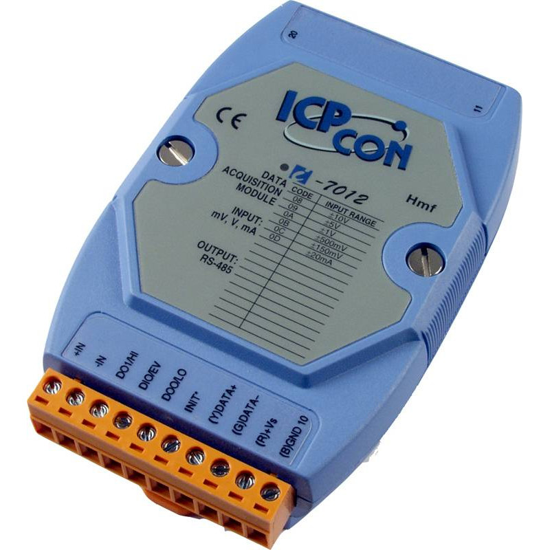 Модуль ICP DAS I-7012 CR (1 аналоговый вход, 1 DI, 2 DO)