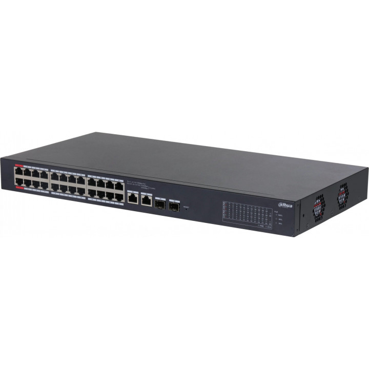 Коммутатор Dahua DH-CS4226-24ET-375 (24-портовый PoE, облачное управление) Коммутатор Dahua DH-CS4226-24ET-375 (24-портовый PoE, облачное управление)