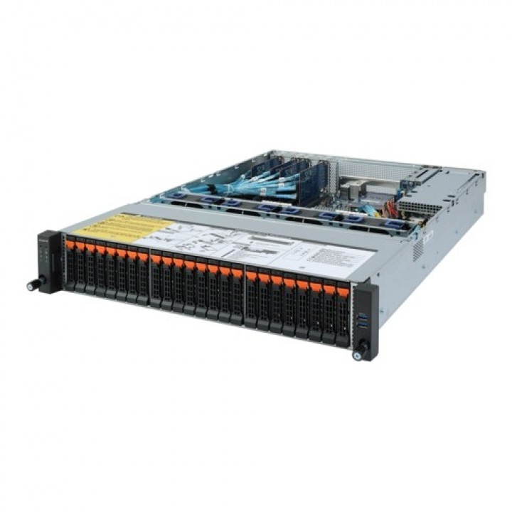 Серверная платформа GIGABYTE 6NR272Z32MR-00 (2U, Single AMD EPYC 7002, 16xDIMM, 24x2.5" NVMe)