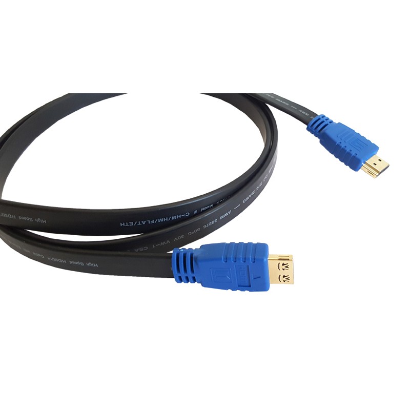 Кабель HDMI-HDMI Kramer C-HM/HM/FLAT/ETH-10 (10 м, плоский, 4K 60 Гц, Ethernet)