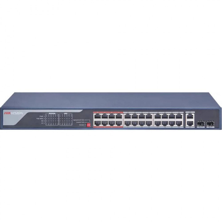 Коммутатор Hikvision DS-3E0326P-E(C) (24xPoE 100M, 2xGigabit combo)