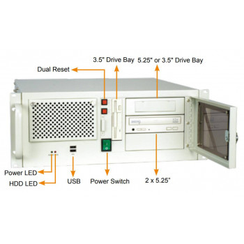 Корпус IEI RACK-305GBPX/300W