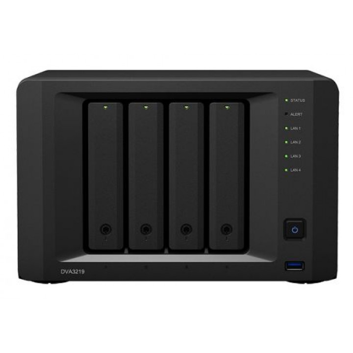Система видеонаблюдения Synology DVA3219 (4-ядерный процессор, 4 Гб DDR4, 4 порта 1GbE) Система видеонаблюдения Synology DVA3219 (4-ядерный процессор, 4 Гб DDR4, 4 порта 1GbE)
