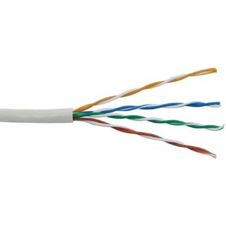 Бухта кабеля витой пары Lanmaster LAN-6ESFTP-HFLT-GY (кат.6 S/FTP, 4 пары, 23AWG, 100 Ом, нг(A)-HF, серый, 305м)