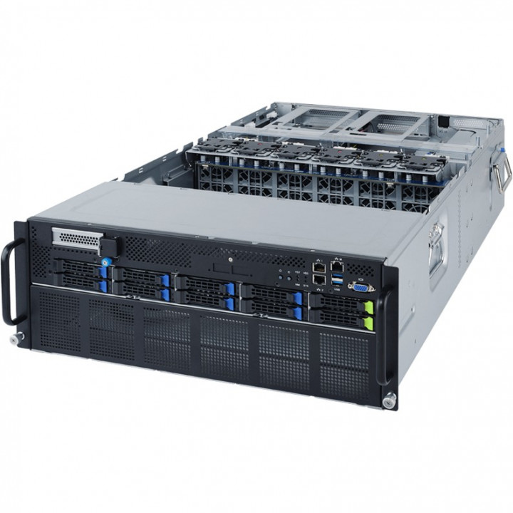 Серверная платформа GIGABYTE G482-Z54 6NG482Z54MR-00-A15 (HPC/AI Server, AMD EPYC™ 7003/7002, 4U DP) Серверная платформа GIGABYTE G482-Z54 6NG482Z54MR-00-A15 (HPC/AI Server, AMD EPYC™ 7003/7002, 4U DP)